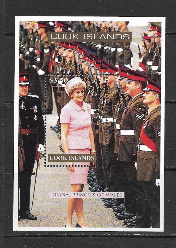 COOK ISLANDS - 1998 PRINCESS DIANA SOUVENIR SHEET - SCOTT 1230 - MNH