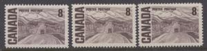 Canada #461 8c Deep Purple Brown 1967-73 Centennial 3 Papers Group 2 VF-80 NH