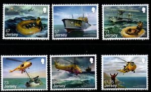 JERSEY SG2027/32 2016 75th ANNIV OF RAF SEARCH AND RESCUE MNH