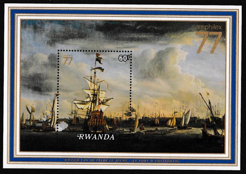 Rwanda Amphilex 77 International Stamp Exhibition MS SG#MS822 SC#818