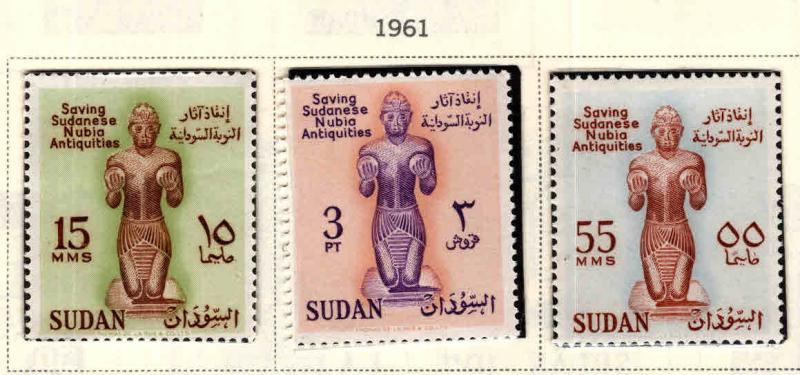SUDAN Scott 136-138 MNH** 1961 Nubia set