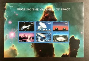 3409  Probing the Vastness of Space Stamps Lot of 10 sheets  FV $36