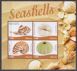 2015 Liberia 6871-6874KL Marine fauna - Sea Shells 12,00 €