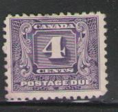 Canada Sc J8 1930 4 c  Postage Due stamp used