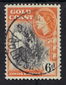 Gold Coast  1952       used      6d.    #