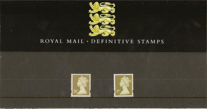 GB 1997 Machin Definitive Stamps - Presentation Pack No. 38 