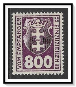 Danzig #J20 Postage Due NG