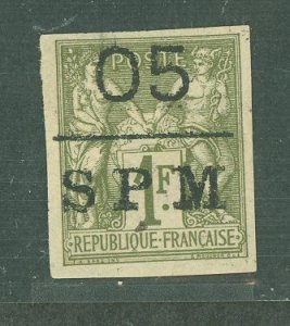 St. Pierre & Miquelon #6 Unused Single