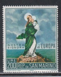 San Marino # 852, Our Lady of Europe, Mint NH,