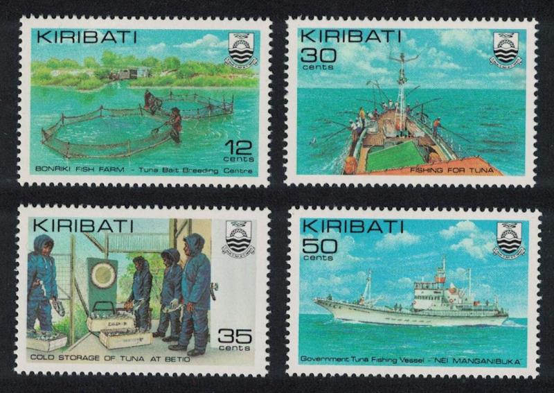 Kiribati Tuna Fishing Industry 4v SG#158-161 SC#380-383