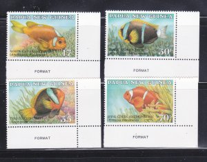 Papua New Guinea 659-662 Set MNH  Fish