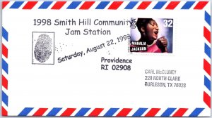 US SPECIAL EVENT COVER POSTMARK SMITH HILL COMMUNITY JAM STATION PROVIDENCE 1998