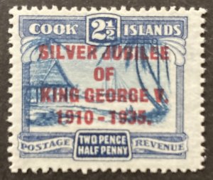 Cook Islands 1935 #99, Silver Jubilee, MNH.