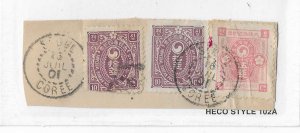 Korea Sc #25 (2) , 23 tied on piece  with 1901 CDS FVF