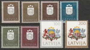 Latvia 1991 Sc 300-7 set MNH**