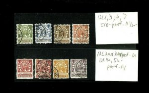 Fr. Morocco Locals 12L1, L2a M & CTO, L3. L4a, L5a, L6 & L7. Cat. 170.00