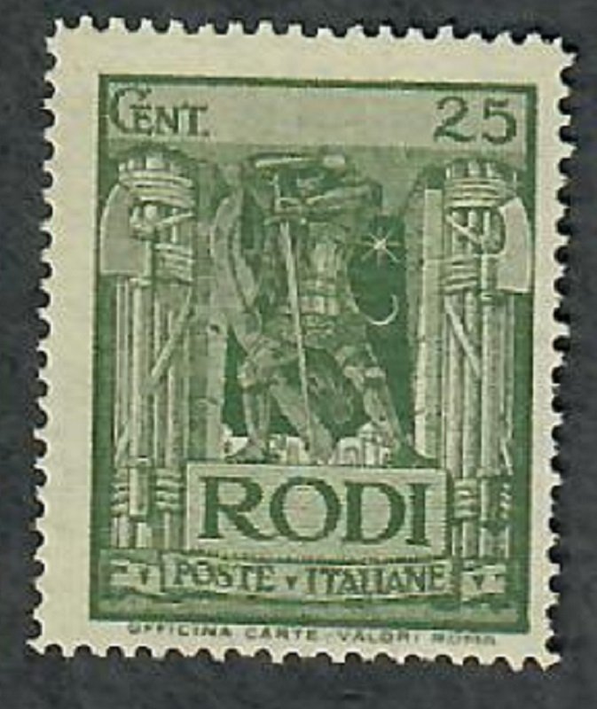 Italy Rhodes 118 Christian Knight MNH single