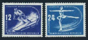 Germany-GDR 51-52,MNH.Michel 246-247. German Winter Championships,1950.Skiing,