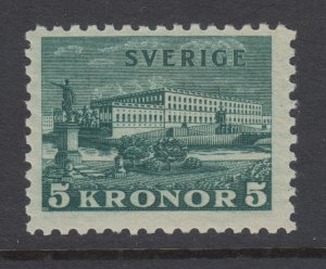 Sweden Sc 229 MLH. 1931 5k Royal Palace, cplt set.