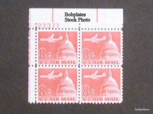 BOBPLATES #C64a Jet over Capitol Plate Block F-VF MNH~See Details for #s/Pos