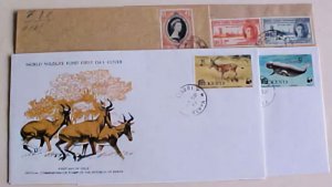 KENYA 4 DIFF FDC FROM 1946