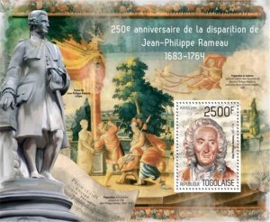 Togo - 2014 Jean-Philippe Rameau - Stamp Souvenir Sheet - 20H-893