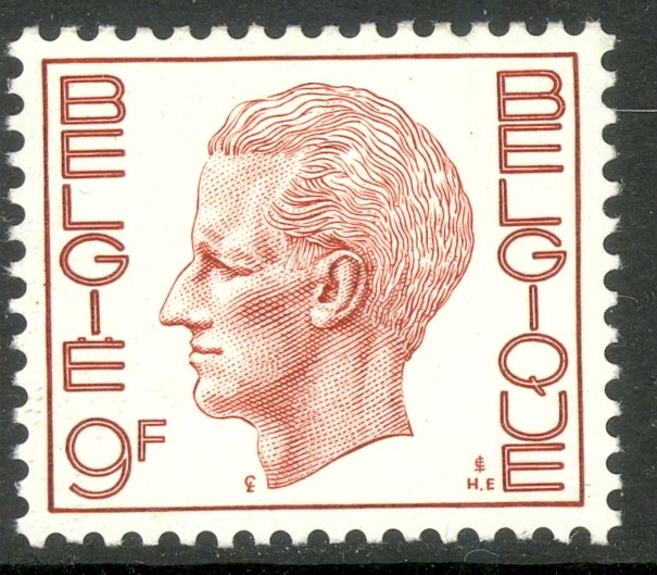 BELGIUM 1970-80 9fr King Baudouin Portrait Issue Sc 763 MNH