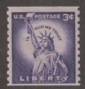 Scott# 1057c 1954 3c Liberty Issue VF MNH Look Magazine Coil