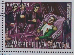 GUINEA EQUATORIAL STAMP- THE STORY OF NAPOLEON CTO-MNH STAMP SHEET  VERY RARE