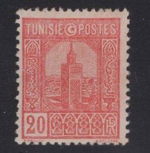 Tunisia   #80  used  1926  Grand mosque Tunis   20c