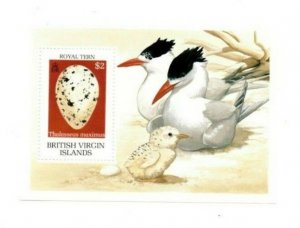 BVI 1990 - JJ Audobon Birds - Souvenir Stamp Sheet - Scott #666 - MNH