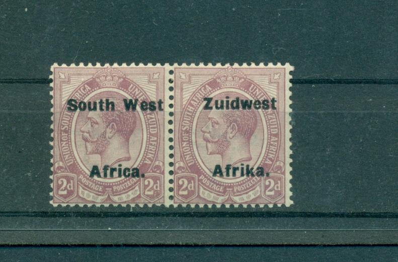 South West Africa - Sc# 31. 1924 2p. Pair  Geo.V. Mint LH. $5.75