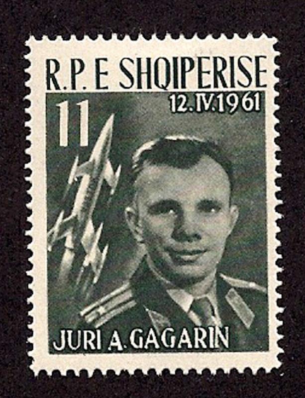 Albania - 1962-SC 606-LH-Yuri Gagarin and Vostok 1