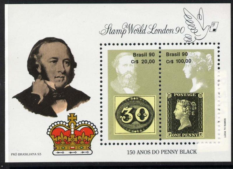 Brazil 2240 MNH Stamp on Stamp, Rowland Hill