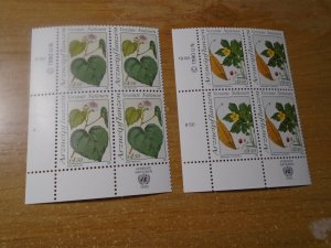 United Nations  Vienna  #  101-02  MNH  Imprint Block