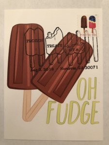 Maxi-card 2018 Frozen Treat Station Fancy Cancel Oh Fudge Popsicle