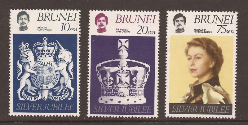 Brunei  #  226 - 28  Mint  N H