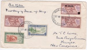 Tokelau # 5, Revalued Stamp & # 1-3, First Day Cover