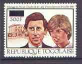 Togo 1981 Royal Wedding 500f on 1,000f perf unmounted min...