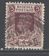 Burma Sc # 22 used (BBC)