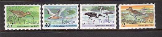 BIRDS - TOKELAU #190-193  MNH