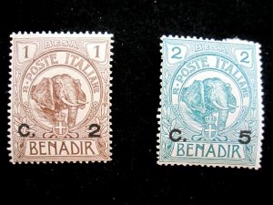 SOMALIA - SCOTT# 10-11 - MH - CAT VAL $10.00