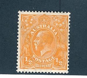 Australia, 113, King George V Single, **Hinged**