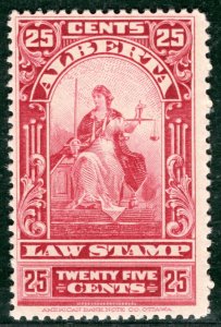 Canada ALBERTA Revenue 25c LAW STAMP Mint UMM MNH{samwells-covers} GWHITE91