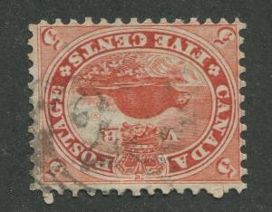 CANADA #15 USED 4-RING NUMERAL CANCEL 25 F/VF