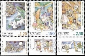 Israel 2000 - Disney - Set 3 stamps - Scott #1393 - 5 -MNH
