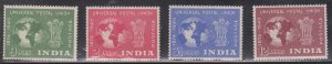 INDIA Scott # 223-6 MH - 1949 UPU Issue