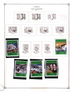 Collection, Libya Part B Scott Pages, 1977/1983, Cat $93, Mint & Used