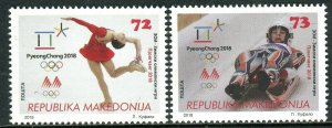 175 - MACEDONIA 2018 - Winter Olympic Games -PyeongChang -South Korea - MNH Set