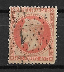 1863 France #35 40c Louis Napoleon used